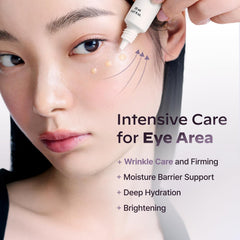 LG Pra.L Glasslike triple power wrinkle-spot ampoule bottle closeup highlighting sleek glasslike finish.