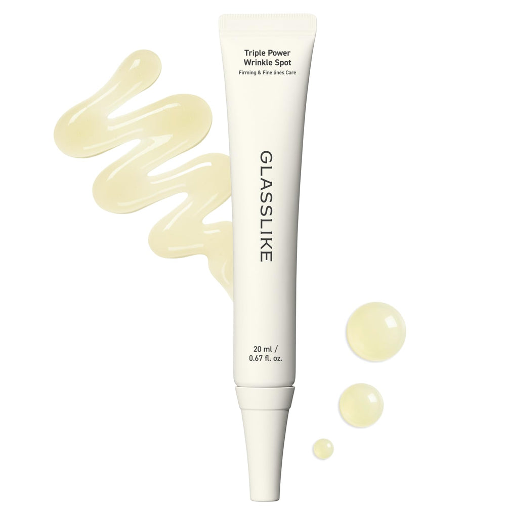 LG Pra.L Glasslike triple power wrinkle-spot ampoule packaging for premium skincare routines.