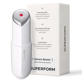 LG Pra.L Superform Galvanic Booster Mystic White front view for on-the-go glow.