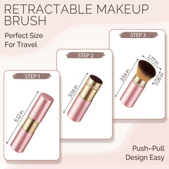 LIALTK right-angle brush head delivers even, streak-free application for powders, liquids, and creams.
