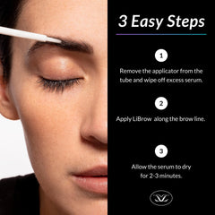 LiBrow natural tint close-up highlighting pigment enhancement.