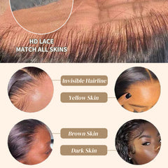LICHANG 32-inch lace front wig back view highlights smooth silhouette