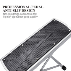 LiDiVi foot rest with anti-slip rubberized legs ensures stable support on bathroom floors
