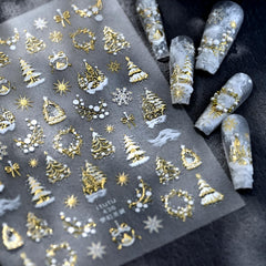 LIDUNANWU embossed 5D bow detail adds textured luxury to nails