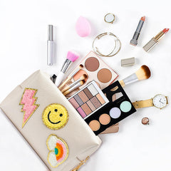 LieToi Preppy Patch bag rainbow print helps you spot essentials quickly