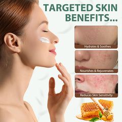 Liefiet Beef Tallow Skin ingredients image highlights grass-fed tallow and honey for natural skin nourishment.