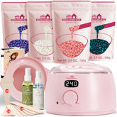 Lifestance pink wax warmer with LED display enabling precise temperature control.