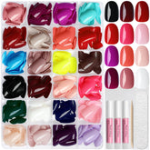 Lifextol oval press-on nails kit front view with 576 pieces for home manicure