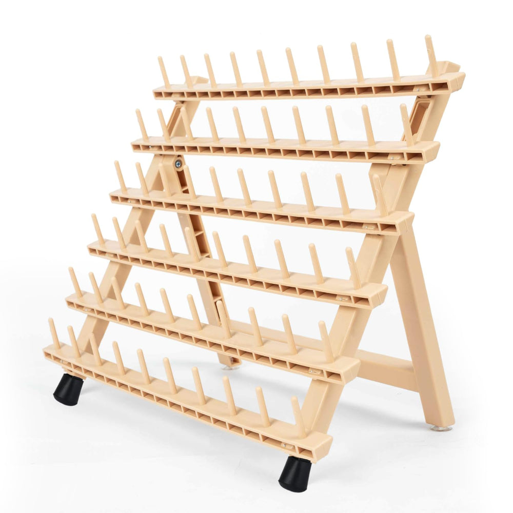 Lightmay braiding hair rack with 60 pegs stands for organized spools and easy access