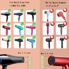 LIGOLIG diffuser on hair dryer shows effortless attachment during styling.