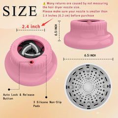 LIGOLIG diffuser universal fit demonstrates easy setup for various blow dryer brands.