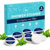 LIKEVOW shower-steamer-eucalyptus-fragrance closeup supports a relaxing shower ritual.