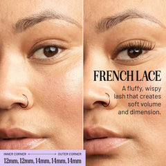 Lilac St. 12mm wispy lash clusters handmade with Korean silk for lightweight wear.