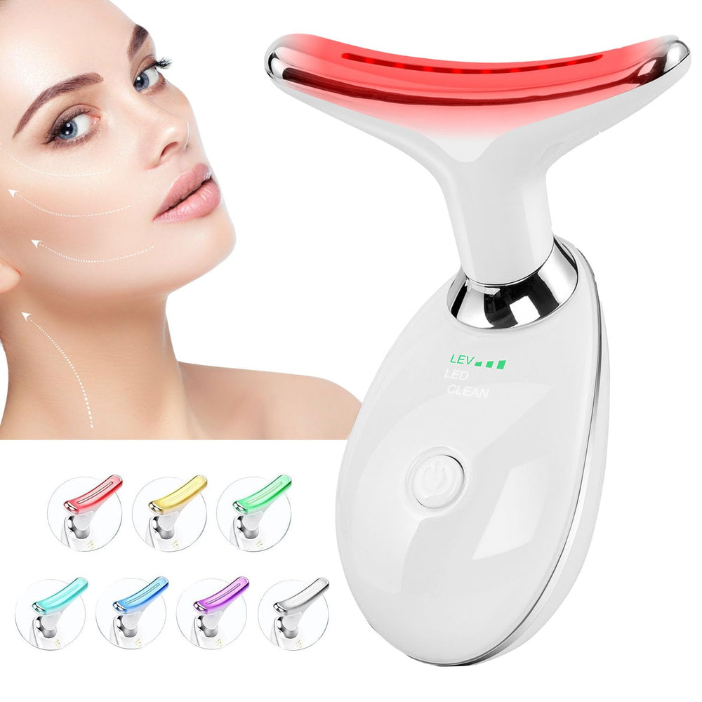 Lilatyu red-light-therapy face neck wand arc head for gentle facial contouring