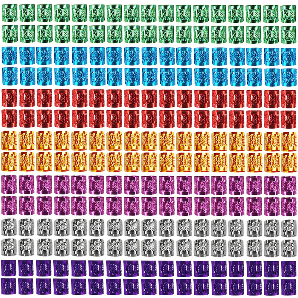 Liliyab hair beads for braids in multi-color adds subtle sparkle