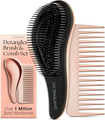 Lily England Detangling Brush Rose Gold glides through knots for smoother mornings