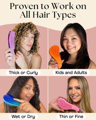Lily England Wide-Tooth Comb for kids reduces tearing during detangling