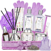 LILY ROY Christmas gift basket wrapped for holiday pampering