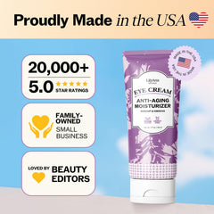 LilyAna Naturals Eye Cream with rosehip and hibiscus botanical complex.