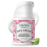 LilyAna Naturals face-neck moisturizer application offers smooth daily hydration.