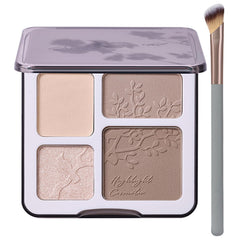 Lilyloria face highlighter contour palette in closed case for portable sculpting.