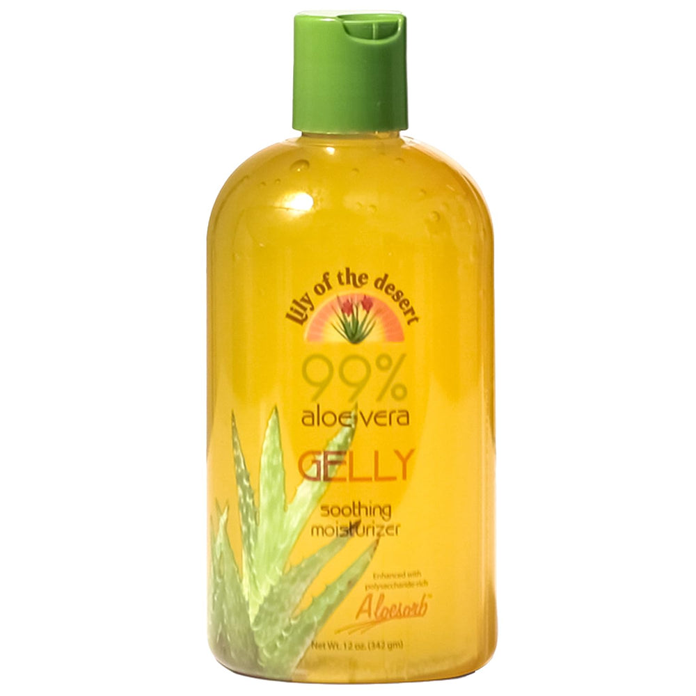 Lily Of The Desert Gelly Moisturizer 12oz bottle for soothing aloe based skin care