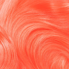 Lime Crime Neon Peach after-color results reveal glossy peachy shine