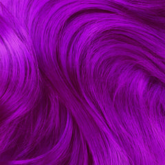 Application step visuals for Lime Crime Pony on light hair generating bright color.