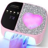 LimeGirl UV LED nail lamp kit front view for home manicures