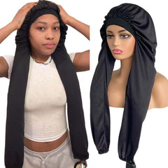 Limited Beauty bonnet sleeping long braids—overnight protection for hairstyles.