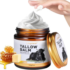 Lingmeier beef tallow jar unscented delivers rich moisture for dry, sensitive skin.