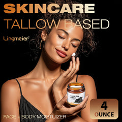 Lingmeier grass-fed-tallow-honey-skin swatch demonstrates natural nourishment without scent.