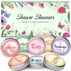 Linkax shower steamers 8pcs packaging provides easy self-care gift option