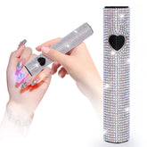 Linssy 10W handheld UV nail lamp front view for quick at-home gel curing.