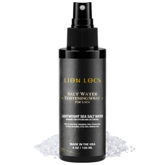 Lion Locs starter twist spray bottle by Beard Gains delivering lightweight hydration.