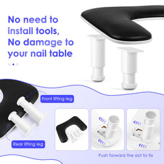 LIONVISION arm rest dimensions 17.5 by 11.2 inches fit most nail lamps