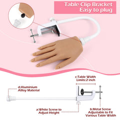 LIONVISION bendable arm bracket table clamp offers stable, adjustable setup