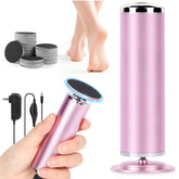 LionVision electric foot file rotating head enables precise at-home callus removal and smoother skin.