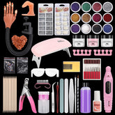 LIONVISION nail practice hand with movable joints for realistic home acrylic training.