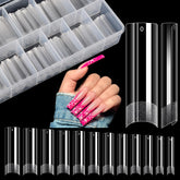 Lionvison square nail tips XL long flat for flexible length and style options