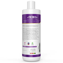 Lipogaine Big 5 with argan and castor oils nourishes strands.