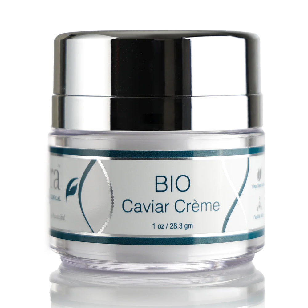 Lira Clinical BIO Caviar Creme travel jar close-up showing rich hydration for daily use