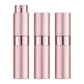 LISAPACK 8ml atomizer pink bottle close-up for purse-ready fragrance.