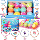 Lisotera mermaid-princess bath bombs packaging box showcasing gift-ready presentation