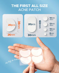 LitBear 10mm acne patch on skin demonstrates discreet coverage.