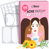 LitBear 8mm acne patch closeup showing absorption and protection.