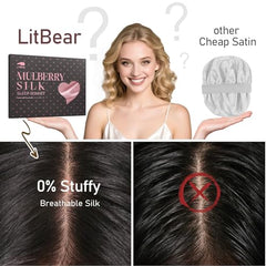 LitBear breathable-night-cap provides airflow for comfortable, cool sleep.