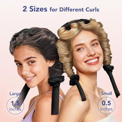 LitBear heatless curlers small-rod curls show medium to tight shapes with no heat