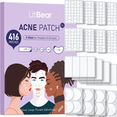 LitBear large patch 46x31mm covers midface blemish for targeted protection