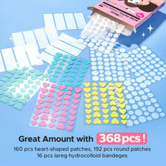 LitBear patches 10mm round for small facial breakouts and discreet wear.
